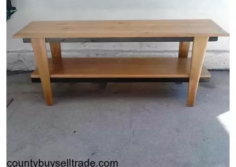 Salvaged Oak Flatscreen table/coffee table