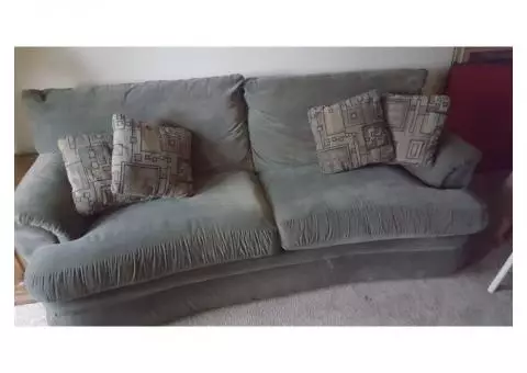 Velour sofa excellent cond.